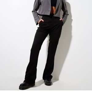 Motel rocks “zoven flare trouser in tailoring black”